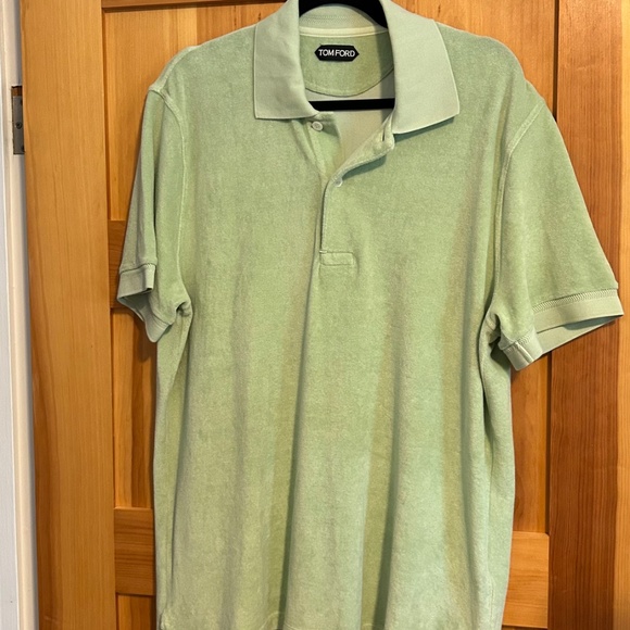 Tom ford green two button polo - Picture 3 of 5